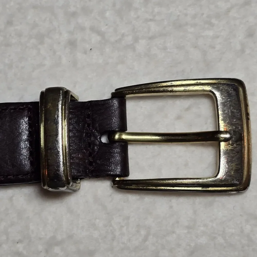 Mens Weathered Genuine Leather Belt Size 38